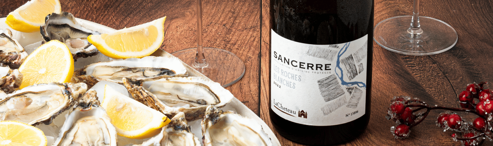 Menu de fete Sancerre huitre